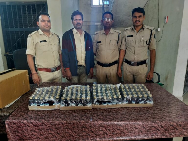 पुलिस की बड़ी कार्रवाई…इलाहाबाद से नशीली दवाई का परिवहन करते आरोपी को पकड़ा… साढ़े 6 लाख का सामान जब्त