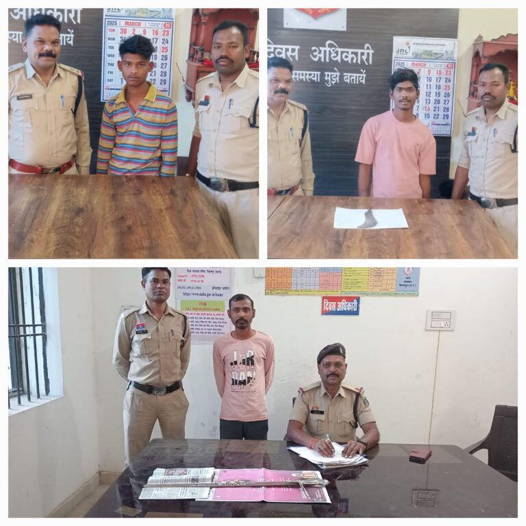 11 साल की बच्ची से बलात्कार..पुलिस ने अपहरण के आरोपी को किया गिरफ्तार..घातक हथियार संग पकड़ाए दो आरोपी