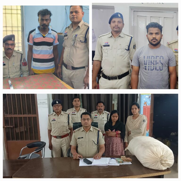 राजस्थान से यहां पकड़ाया तस्कर…महिला को पुलिस ने भारी मात्रा में गांजा के साथ किया गिरफ्तार..चाकूबाज पर भी गिरी गाज