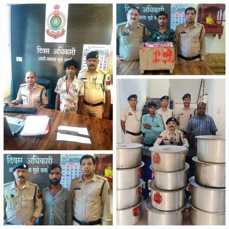 मंदिर से दानपेटी का चोर यहां पकड़ाया..पुलिस ने चापड़ लहारते आरोपी को धर दबोचा..दोनों गंजा चोर को किया गिरफ्तार