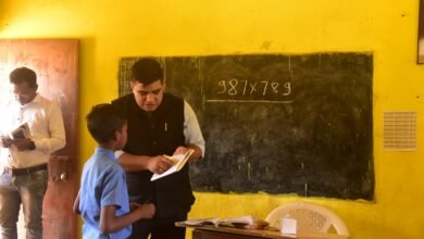 आगनबाडी और स्कूल का निरीक्षण