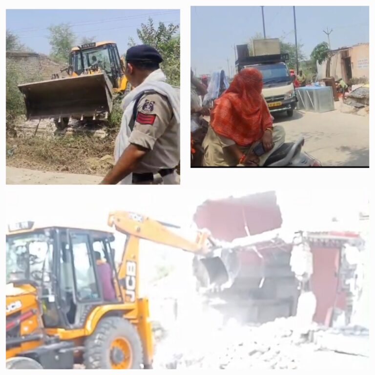 बिरकोना में चला प्रशासन का बुलडोजर…10 एकड़ सरकारी जमीन साफ…जमीदोज हो गया 23 परिवार का आशियाना