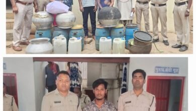 भारी मात्रा में शराब के साथ गांजा बरामद….पुलिस ने चार आरोपियों को गिरफ्तार…सीपत और रतनपुर पुलिस की कार्रवाई