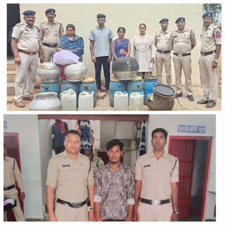 भारी मात्रा में शराब के साथ गांजा बरामद….पुलिस ने चार आरोपियों को गिरफ्तार…सीपत और रतनपुर पुलिस की कार्रवाई