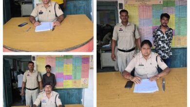 आर्म्स एक्ट के तीन आरोपी गिरफ्तार…आरोपियों से पुलिस ने बरामद किया धारदार हथियार..पुलिस ने तीनों को भेजा जेल