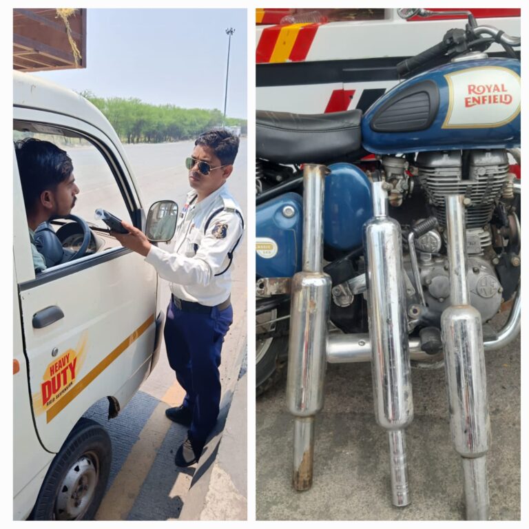 इन्टरसेप्टर का कमाल….10 हजार प्रकरण…80 लाख का जुर्माना…यातायात पुलिस का फरमान…रफ्तार के सौदागरों पर नज़र