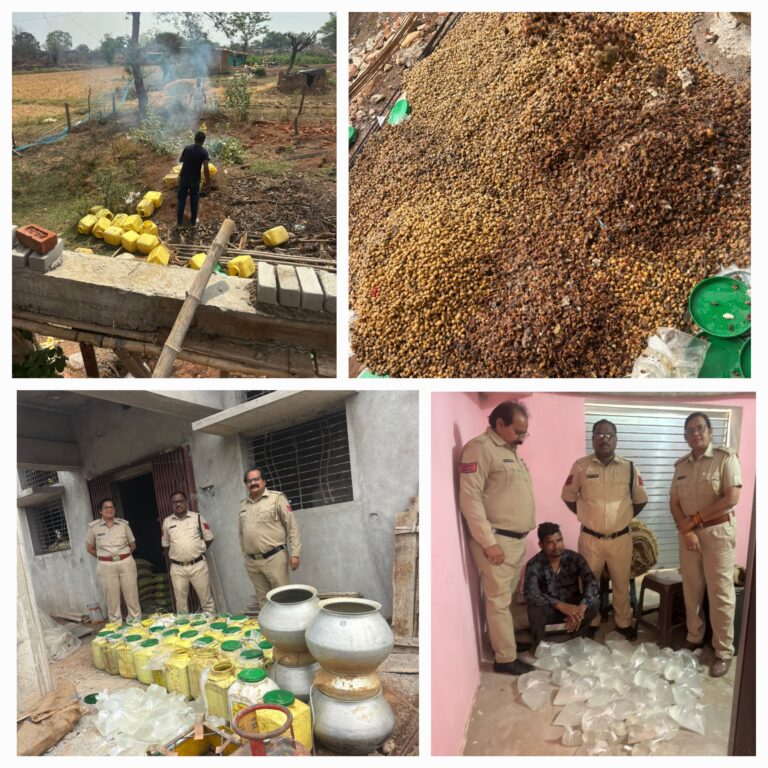 सुबह मध्यप्रदेश की विदेशी…दोपहर ढलते कच्ची शराब की फैक्ट्री जब्त…आबकारी ने यहां से किया मदिरा डीलर को गिरफ्तार