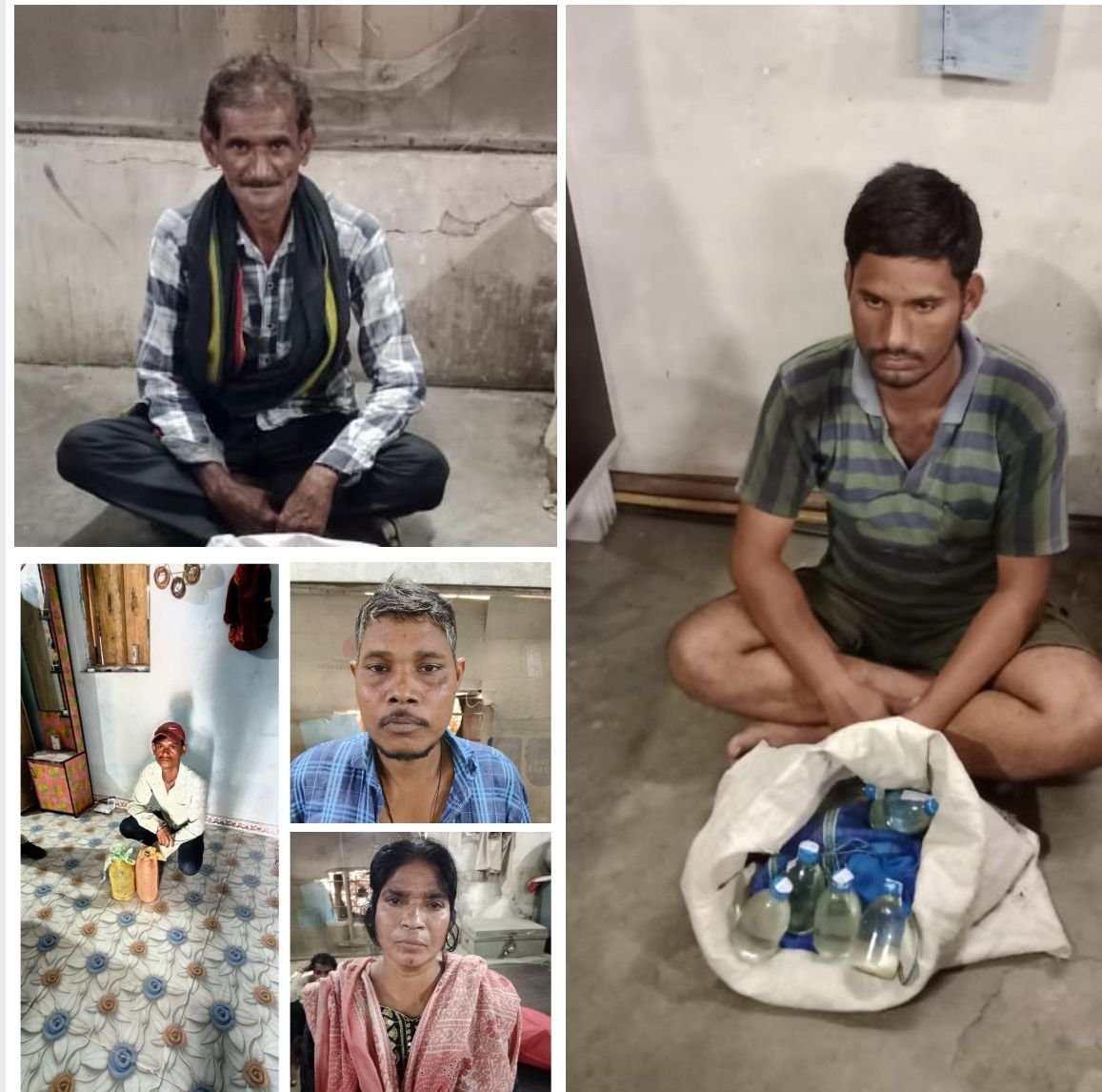 बड़ी कार्रवाई…आबकारी टीम ने आधा दर्जन आरोपियों को किया गिरफ्तार..105 लीटर शराब..33 सौ किलो लहान किया बरामद बड़ी कार्रवाई…आबकारी टीम ने आधा दर्जन आरोपियों को किया गिरफ्तार..105 लीटर शराब..33 सौ किलो लहान किया बरामद