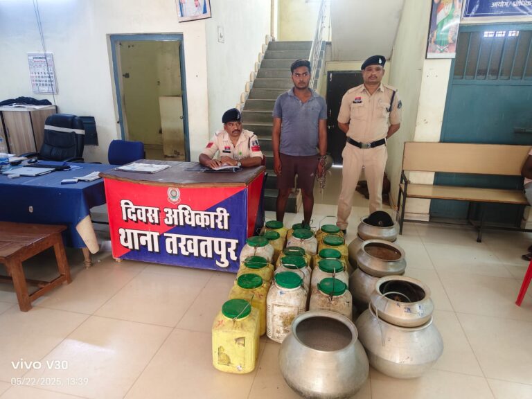 बन्द कमरे से शराब फैक्ट्री की खुलासा..पुलिस कार्रवाई में 240 लीटर कच्ची मदिरा बरामद..आरोपी को पुलिस ने भेजा जेल