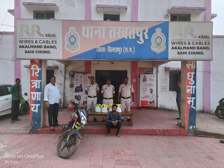 पुलिस कार्रवाईः भारी मात्रा में कच्ची शराब बरामद…परिवहन करते घेराबन्दी में पकड़ाए आरोपी…आरोपियों को भेजा गया जेल