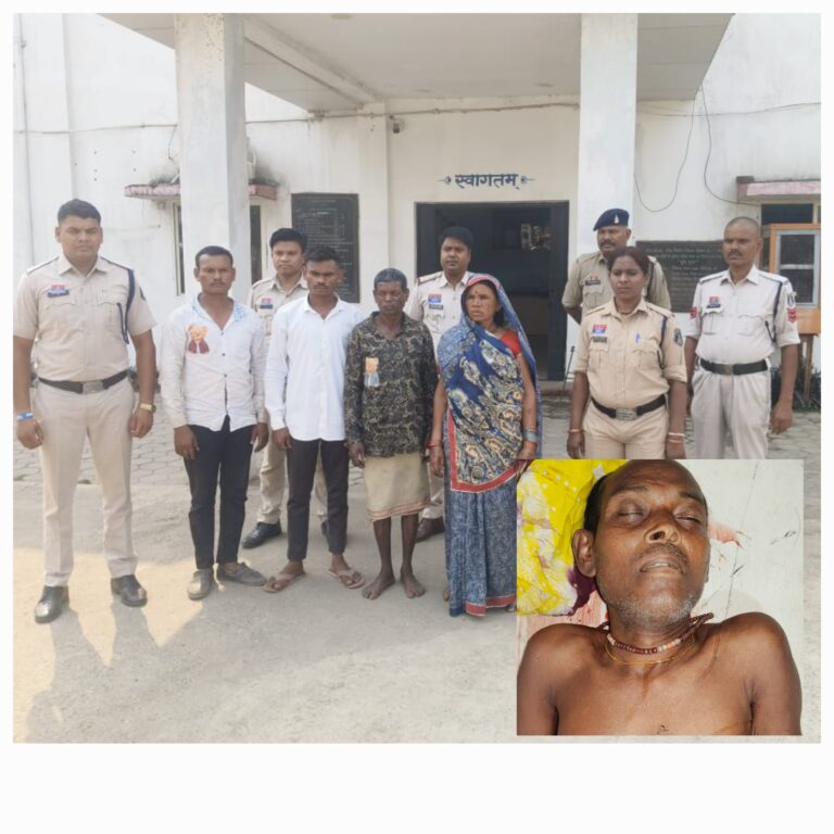 छोटे भाई का मांगा अधिकार..मझले के परिवार ने बड़े भाई को उतारा मौत के घाट..इसने घोंपा पेट में सब्बल..पांचों गिरफ्तार
