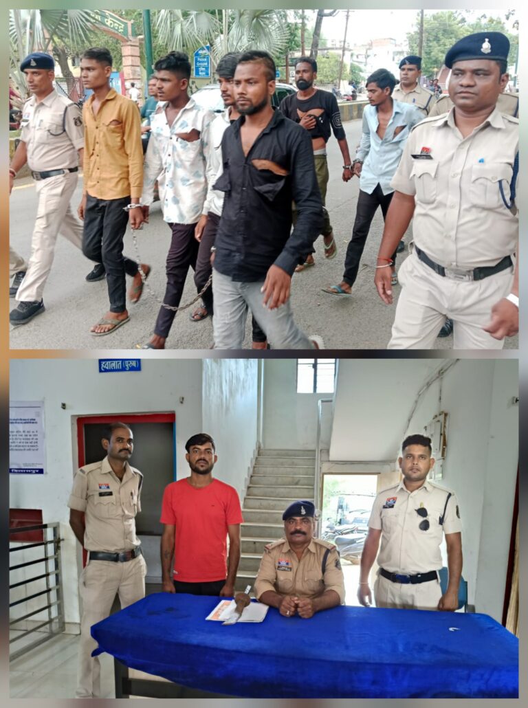 आधा दर्जन तलबारबाज गिरफ्तार…पांच आरोपियों ने जाबाजी को किया सोशल मीडिया मेें वायरल..पुलिस ने कर दिया काम