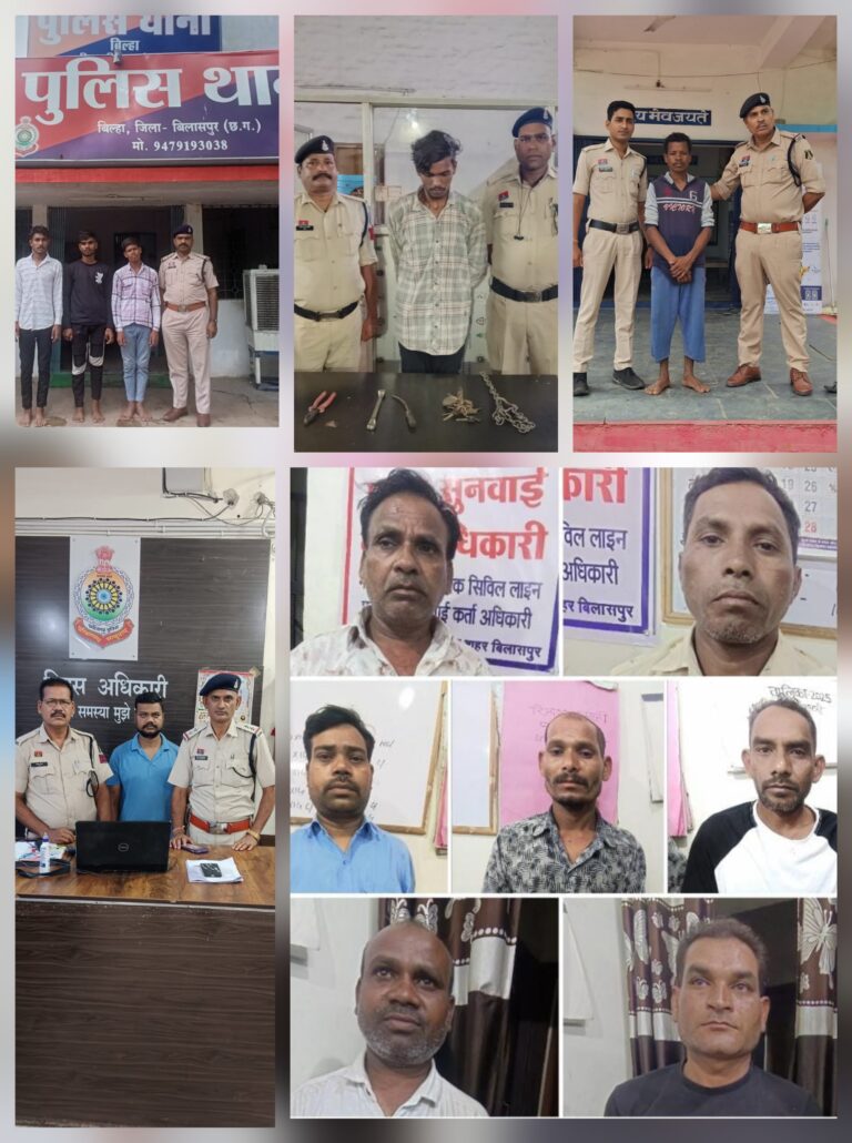 आपरेशन प्रहारः सात जुआरी…एक हत्यारा…फरार बाइक चोर गिरफ्तार…राहजानी के चारो आरोपियों को भेजा गया जेल