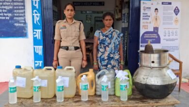 महिला आरोपी के ठिकाने से 45 लीटर देशी बरामद…रेड कार्रवाई में शराब बनाने का सामान भी जब्त..आरोपी को भेजा गया जेल