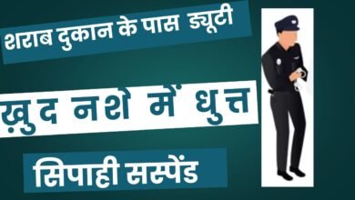 CG NEWS:शराब दुकान के पास सुरक्षा ड्यूटी में तैनात सिपाही ख़ुद नशे में धुत्त,VIDEO वायरल होने के बाद एसपी ने किया सस्पेंड