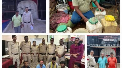 आबकारी विभाग की बड़ी कार्रवाई: 11 ठिकानों पर धावा.सैकडों लीटर शराब जब्त..9 गिरफ्तार