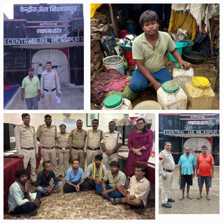 आबकारी विभाग की बड़ी कार्रवाई: 11 ठिकानों पर धावा.सैकडों लीटर शराब जब्त..9 गिरफ्तार