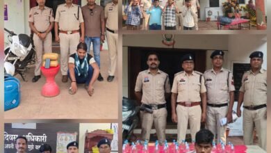 पुलिस का ‘क्लीन ऑपरेशन’ –नशा, चाकू और ठेके के खेल का हुआ पर्दाफाश”