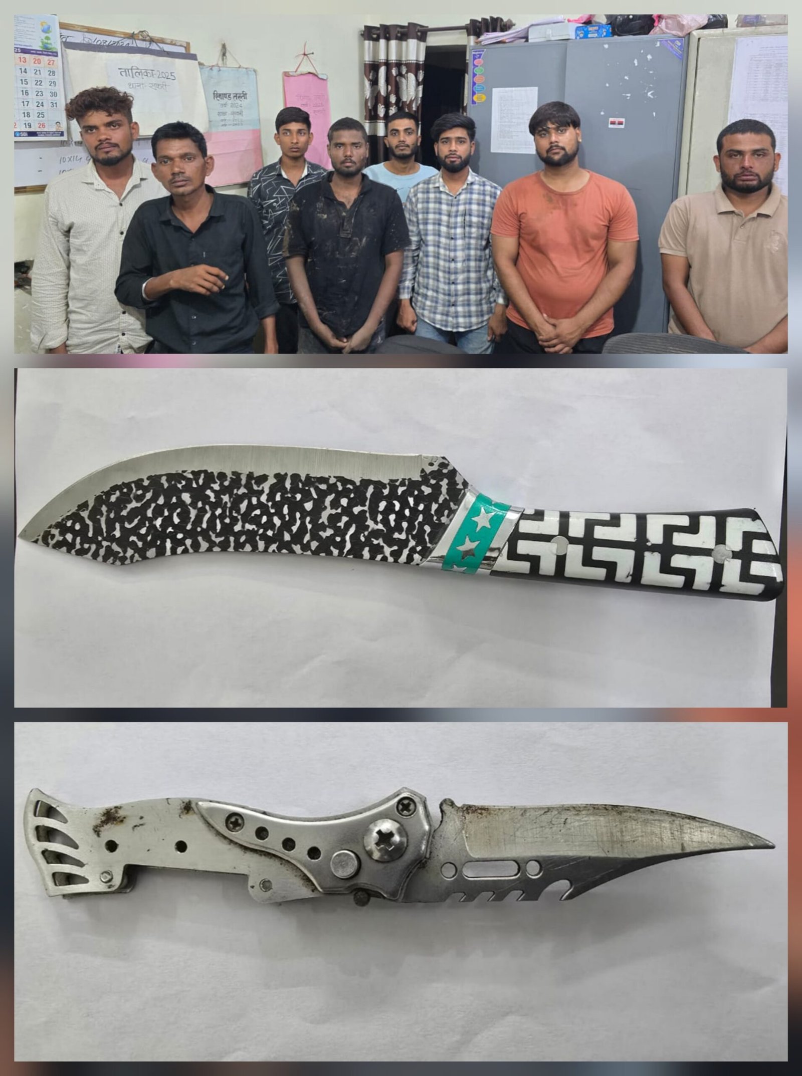 रातभर ताबड़तोड़ चेकिंग – चाकूधारी गिरफ़्तार, नशे में मिले दर्जनभर लोग”