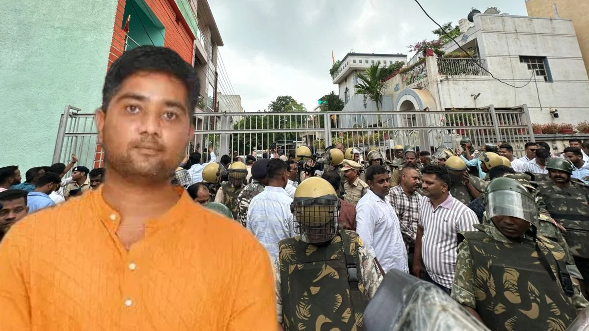 जन्मदिन पर ईडी की कार्रवाई..हिरासत में भूपेश बघेल के बेटे चैतन्य…कांग्रेस का हंगामा जन्मदिन पर ईडी की कार्रवाई..हिरासत में भूपेश बघेल के बेटे चैतन्य…कांग्रेस का हंगामा