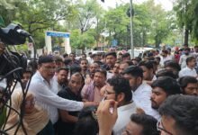 बिलासपुर में एनएसयूआई और कांग्रेस का जोरदार प्रदर्शन.. व्यापम घोटाले की सीबीआई जांच की उठी मांग.. पुतला का किया दहन