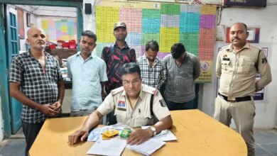 ऑपरेशन प्रहार; जुआरियों की महफिल में पहुंच गई पुलिस..5 आरोपी सलाखों के पीछे