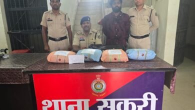 कालाबाजारी का शातिर गिरफ्तार.. सवा लाख का गांजा बरामद