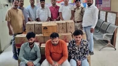 लाखों की शराब जब्त…पुलिस की संयुक्त कारवाई..तीन आरोपी गिरफ्तार,
