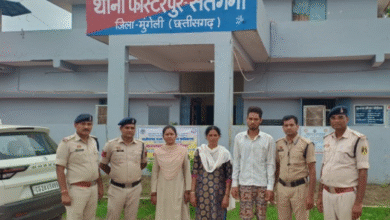 CG NEWS:खेत में बेटे के सामने कुदारी मारकर हत्या, 48 घंटे के भीतर चार आरोपी गिरफ़्तार