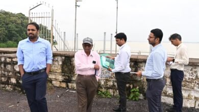 कलेक्टर ने किया मॉडमसिल्ली बाँध और रुद्री बैराज का निरीक्षण