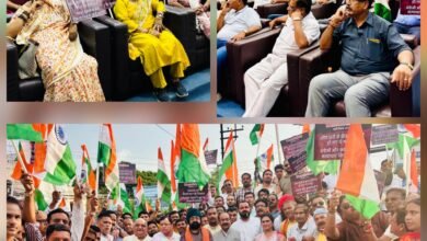 भाजपा की मौन पदयात्रा में गूंजा संदेश — विभाजनकारी ताकतों से सावधान “..भावुक हुए डिप्टी सीएम अरुण