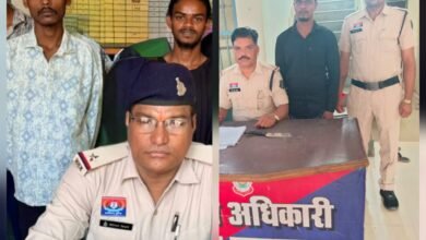 “गुंडों पर पुलिस का वार — धारदार हथियारों संग तीन आरोपी हवालात में