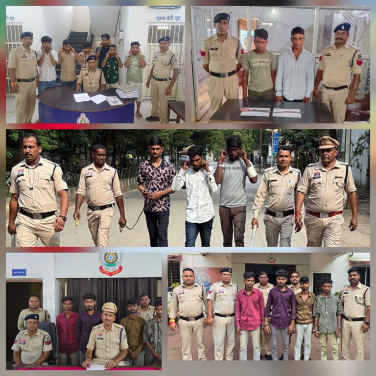 बिलासपुर पुलिस की बड़ी कार्रवाई..हथियारबंद बदमाश गिरफ्तार..संभावित वारदातें टलीं.. एसएसपी रजनेश ने कहा.. आरोपियों की खैर नहीं