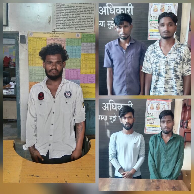 ऑपरेशन प्रहार” का असर: हथियार लहराने से लेकर आगजनी के आरोपी  गिरफ्तार..5 बदमाश सलाखों के पीछे