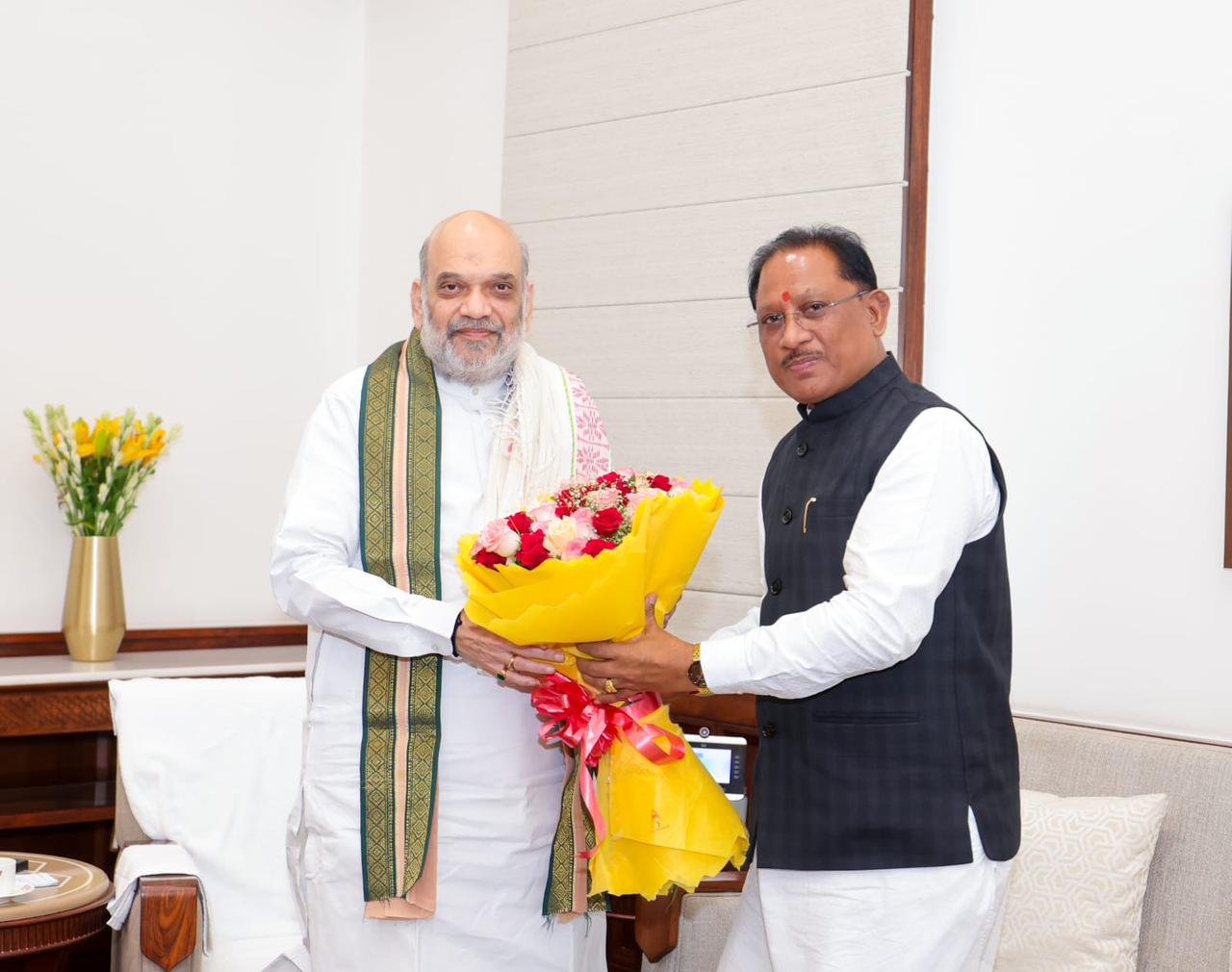 CG news: केंद्रीय गृह मंत्री अमित शाह से मिले मुख्यमंत्री साय,छत्तीसगढ़ में नक्सल उन्मूलन अभियानों व उपलब्धियों की दी जानकारी