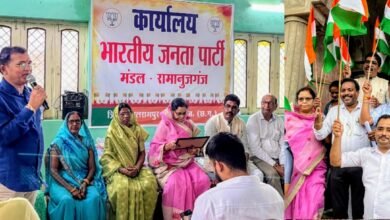 भाजपा मंडल रामानुजगंज ने निकला तिरंगा यात्रा