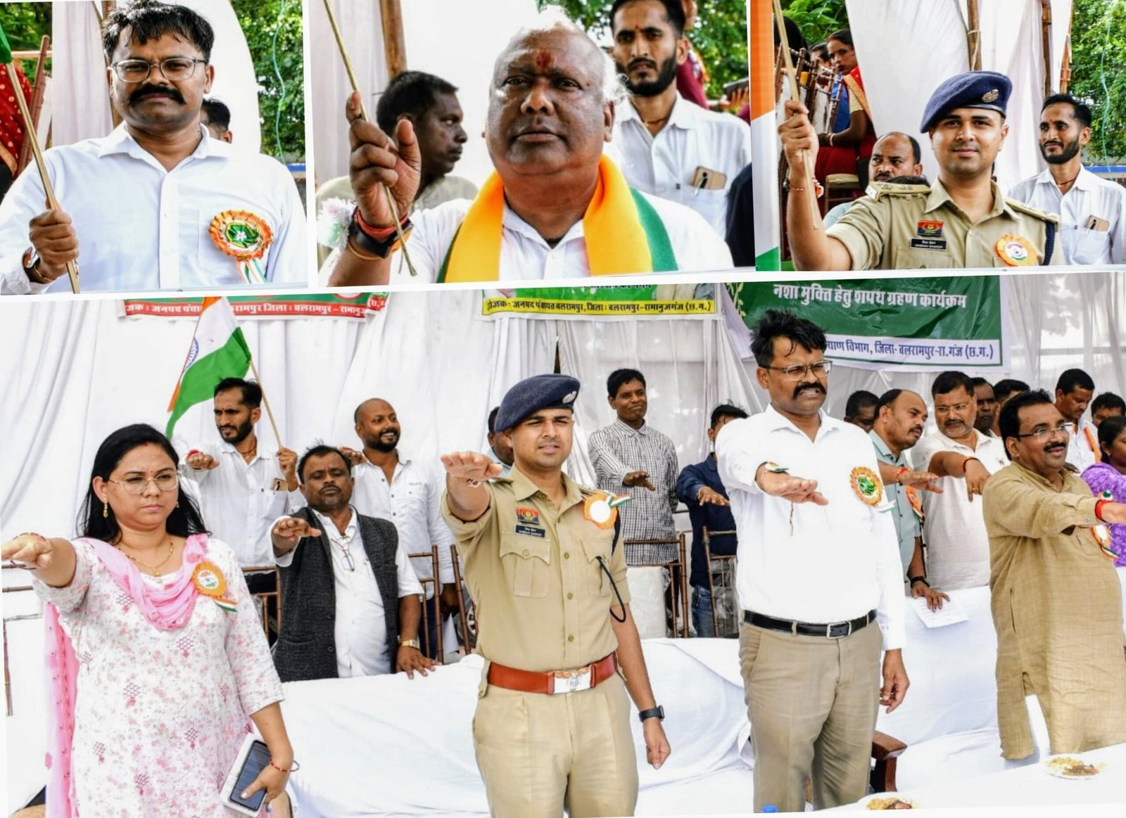 देशभक्ति के रंग में रंगा बलरामपुर..सांसद के नेतृत्व में निकाली गई भव्य तिरंगा यात्रा