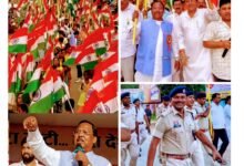 भाजपा कार्यकर्ताओं संग मंत्री राम विचार नेताम की तिरंगा यात्रा.. विभाजन विभीषिका और शहीदों के बलिदान को किया याद