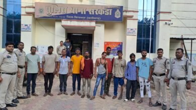 उपद्रवियों पर पुलिस का प्रहार: सरकंडा थाना क्षेत्र में 9 शातिर गिरफ्तार