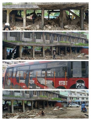 CG NEWS:मदिरा प्रेमी खुश हुए विकास की दौड़ में टूटा पुराना बस स्टैंड… अब बन रहा नशेड़ियों का अड्डा..