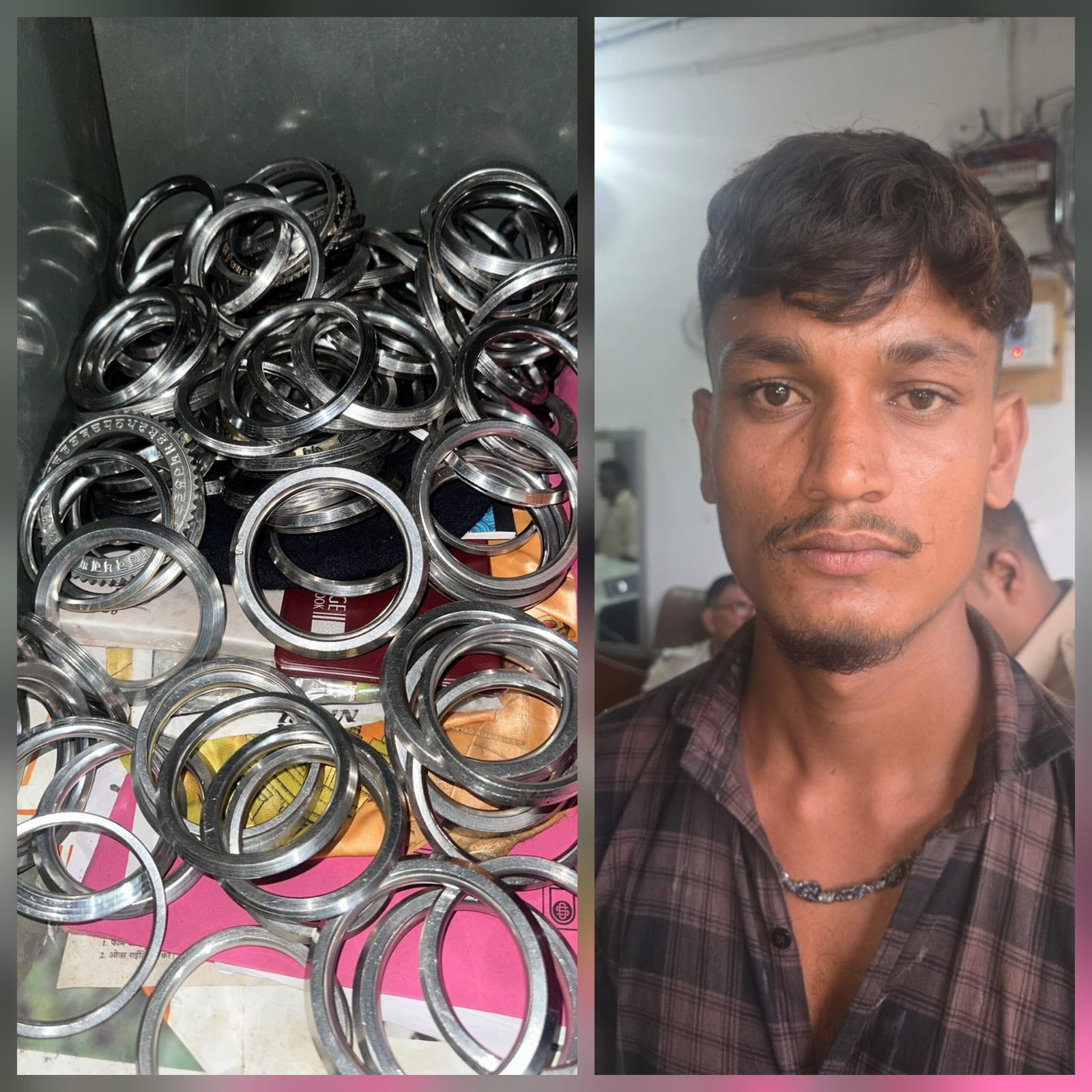 मिशन दुर्गा: पुलिस को बड़ी कामयाबी – 100 से अधिक हथियारनुमा कड़े बरामद.. कुख्यात बदमाश चाकू के साथ गिरफ्तार मिशन दुर्गा: पुलिस को बड़ी कामयाबी – 100 से अधिक हथियारनुमा कड़े बरामद.. कुख्यात बदमाश चाकू के साथ गिरफ्तार