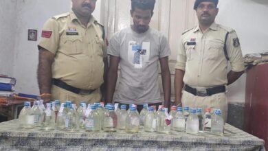 पुलिस की कार्रवाई: ग्राम कौडिया में अवैध शराब बरामद..आरोपी प्रकाश राठौर गिरफ्तार