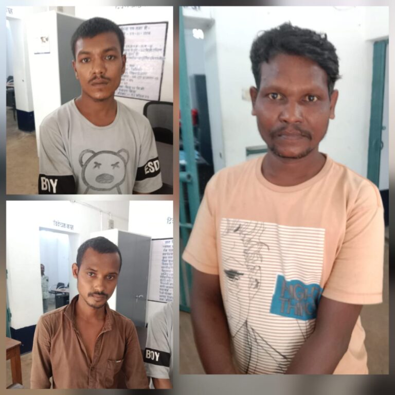 दीवार फांदकर भागना पड़ा महंगा – पुलिस ने रंगे हाथ तीन चोर पकड़े..भारी मात्रा में माल बरामद
