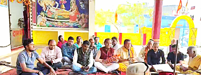 प्रयागराज माघ मेले में शंकराचार्य का अपमान, साधु-संतों व बटुकों की चोटी खींचे जाने के विरोध में बेलतरा में सुंदरकांड का आयोजन