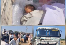 तेज रफ्तार का कहर: ट्रेलर ने दंपति को रौंदा, पत्नी की मौके पर मौत