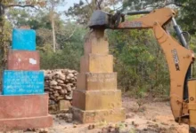 मोदकपाल क्षेत्र में बड़ी कार्रवाई, माओवादी ढांचे जमींदोज