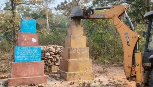 मोदकपाल क्षेत्र में बड़ी कार्रवाई, माओवादी ढांचे जमींदोज