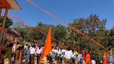 लोरो में संघ का घोष वादन, शिवरात्रि पर शिवमय हुआ वातावरण