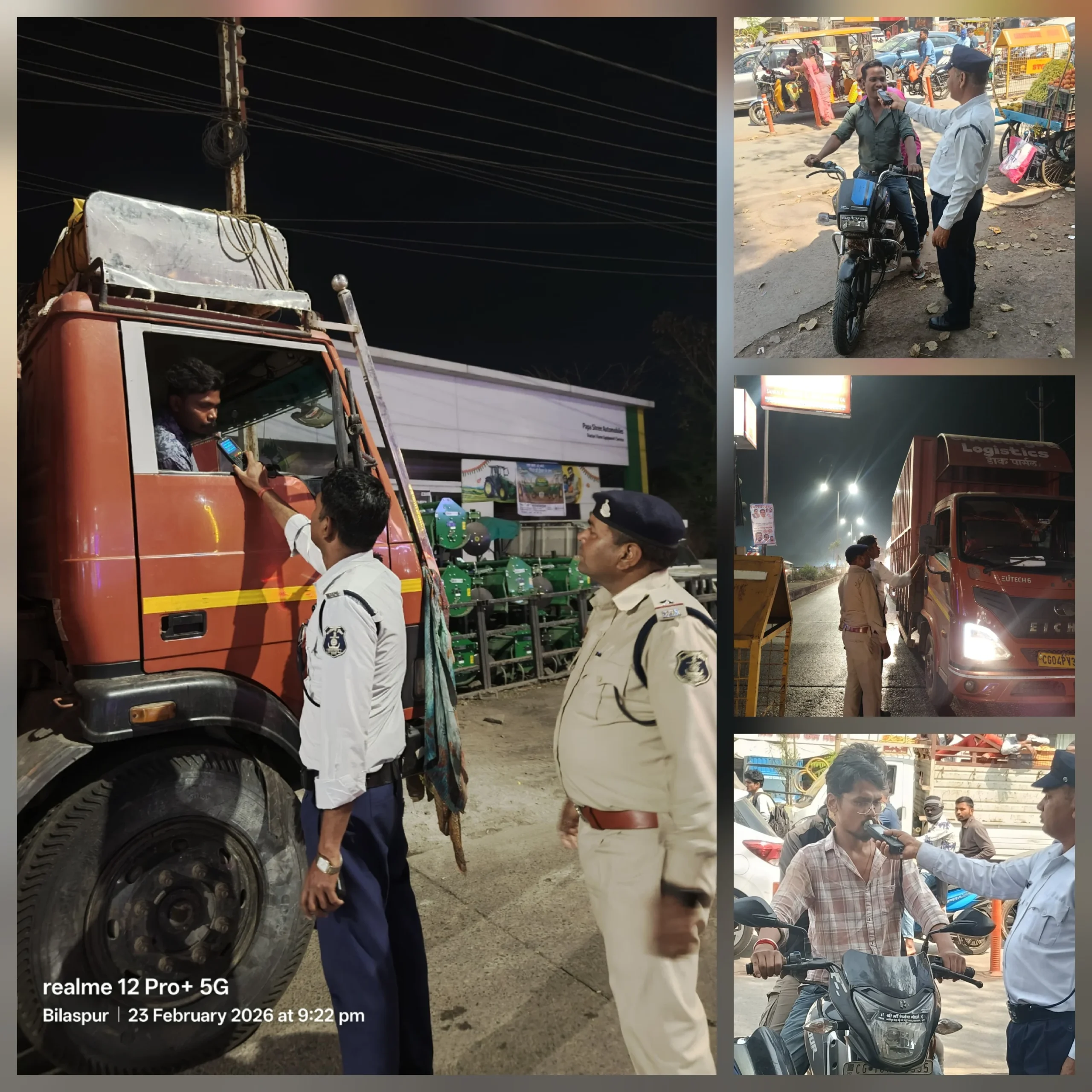 शाम 6 से आधी रात अलर्ट मोड: 711 नशेड़ी चालकों पर ट्रैफिक पुलिस का बड़ा प्रहार