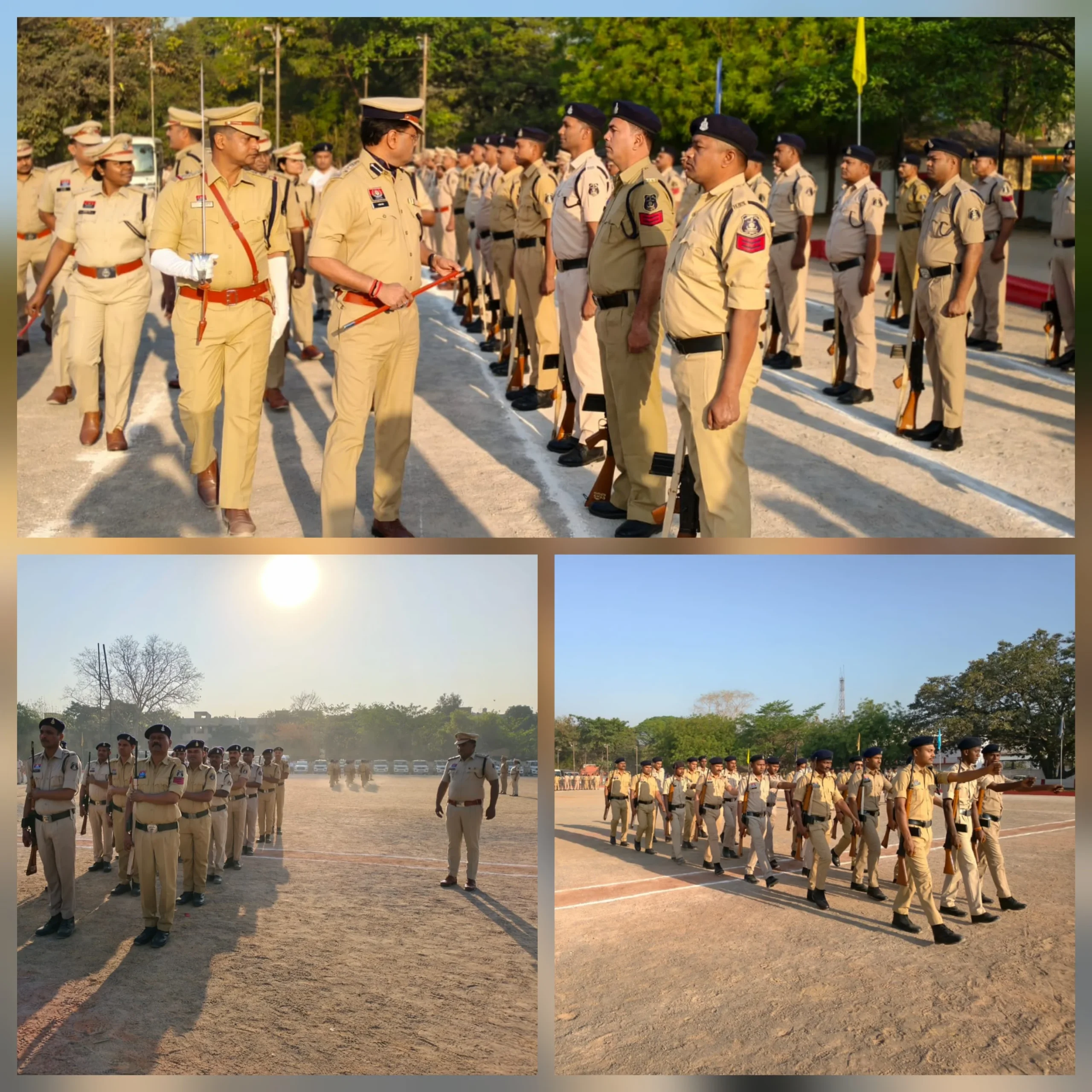 पुलिस लाइन में वार्षिक निरीक्षण, अनुशासन और संसाधनों की स्थिति की गहन पड़ताल